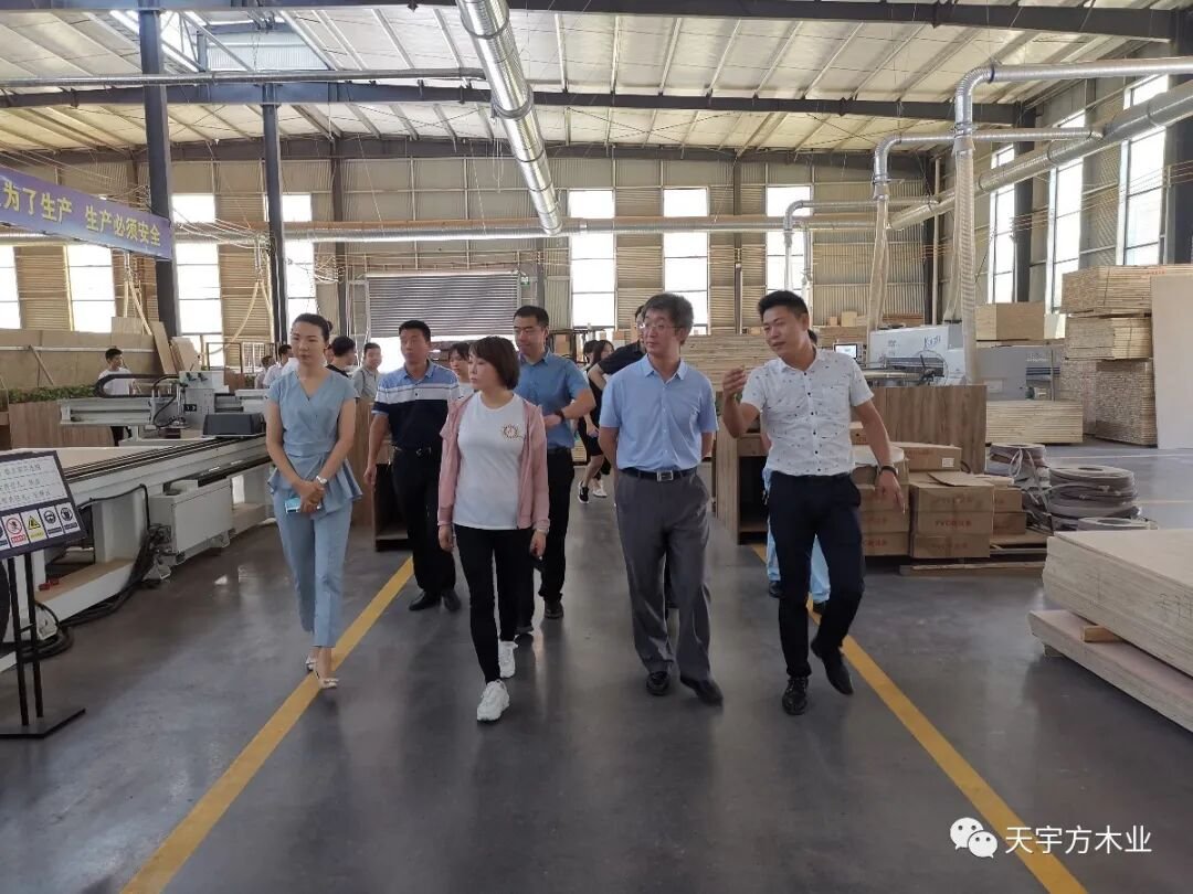 调研组一行深入车间了解企业情况